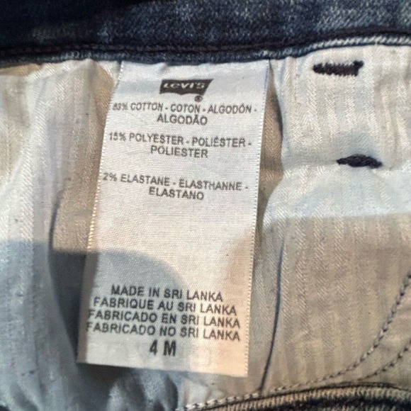 Levi's San Francisco Women Demi Curve Classic Jeans Flare Med Wash Sz 4/27 - Picture 13 of 16